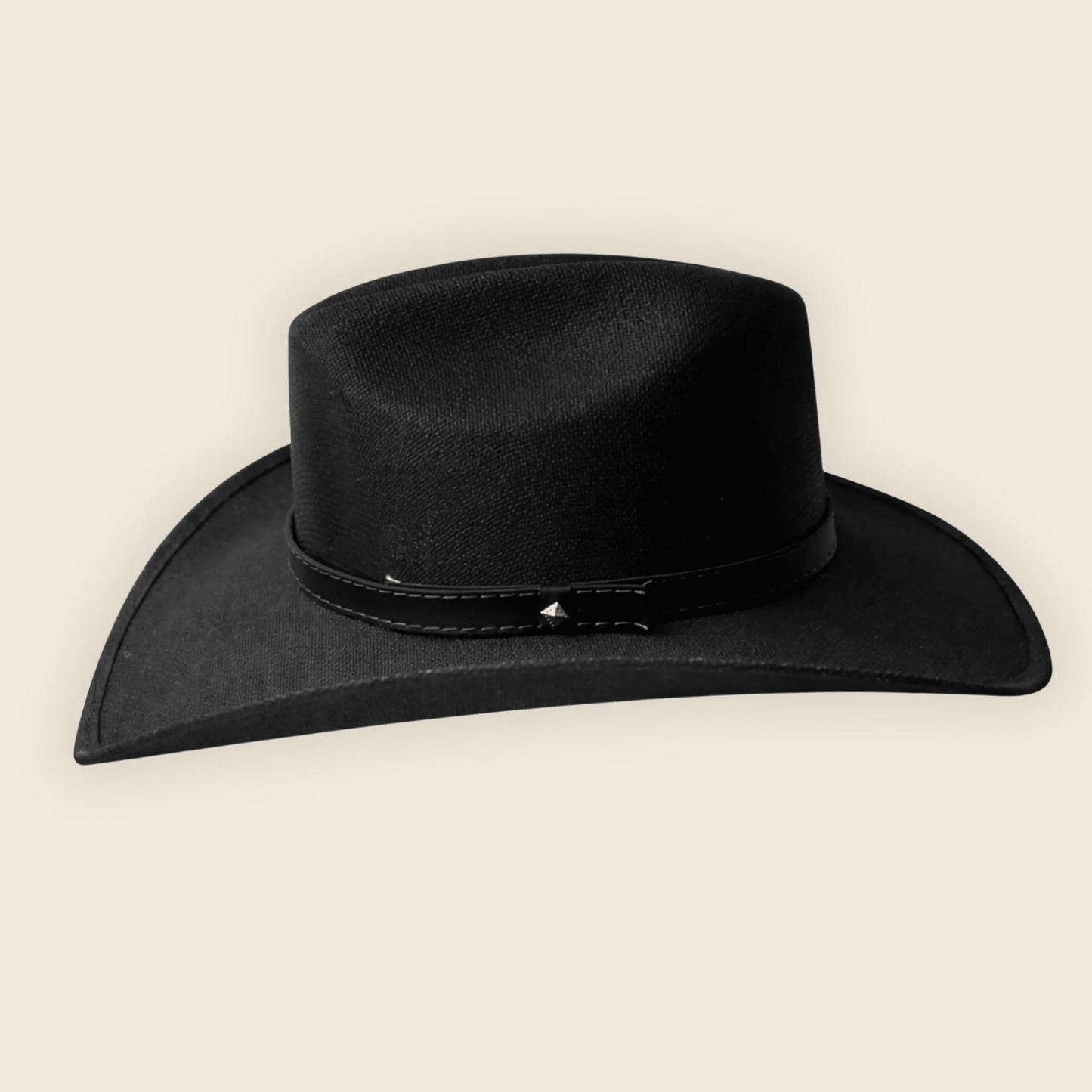 Sombrero Texana Yute Negro (Caballero) - Monarcas Artesanías