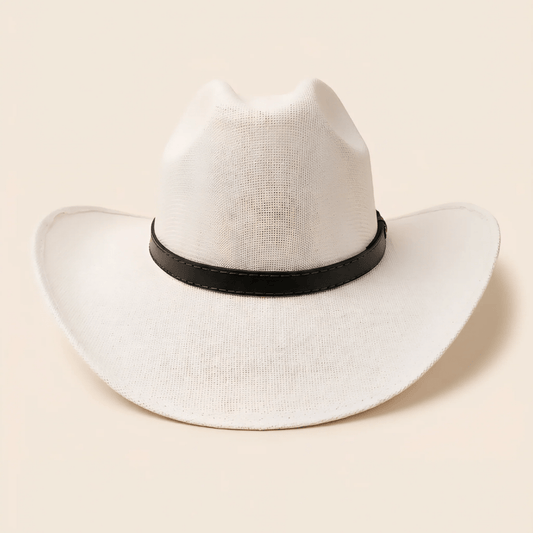 Sombrero Texana Yute Blanco (Caballero) - Monarcas Artesanías