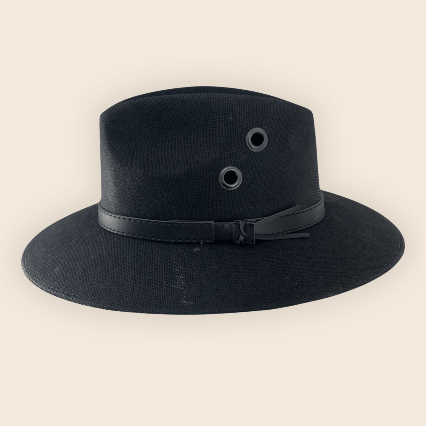Sombrero Explorer Yute Negro (Caballero) - Monarcas Artesanías