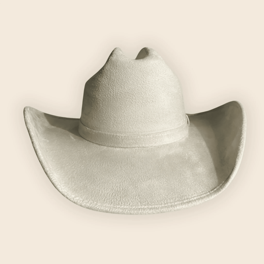 Sombrero Texana Gamuza Hueso (Caballero) - Monarcas Artesanías