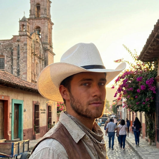 Sombrero Texana Yute Blanco (Caballero)
