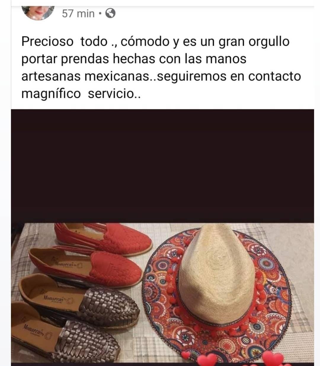Huaraches y sombreros artesanales