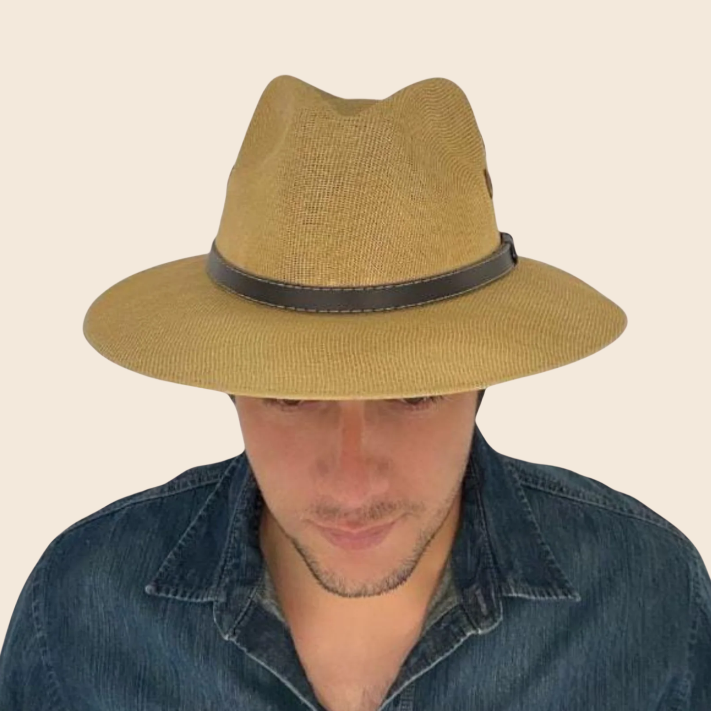 Sombrero Explorer Yute Caqui (Caballero)