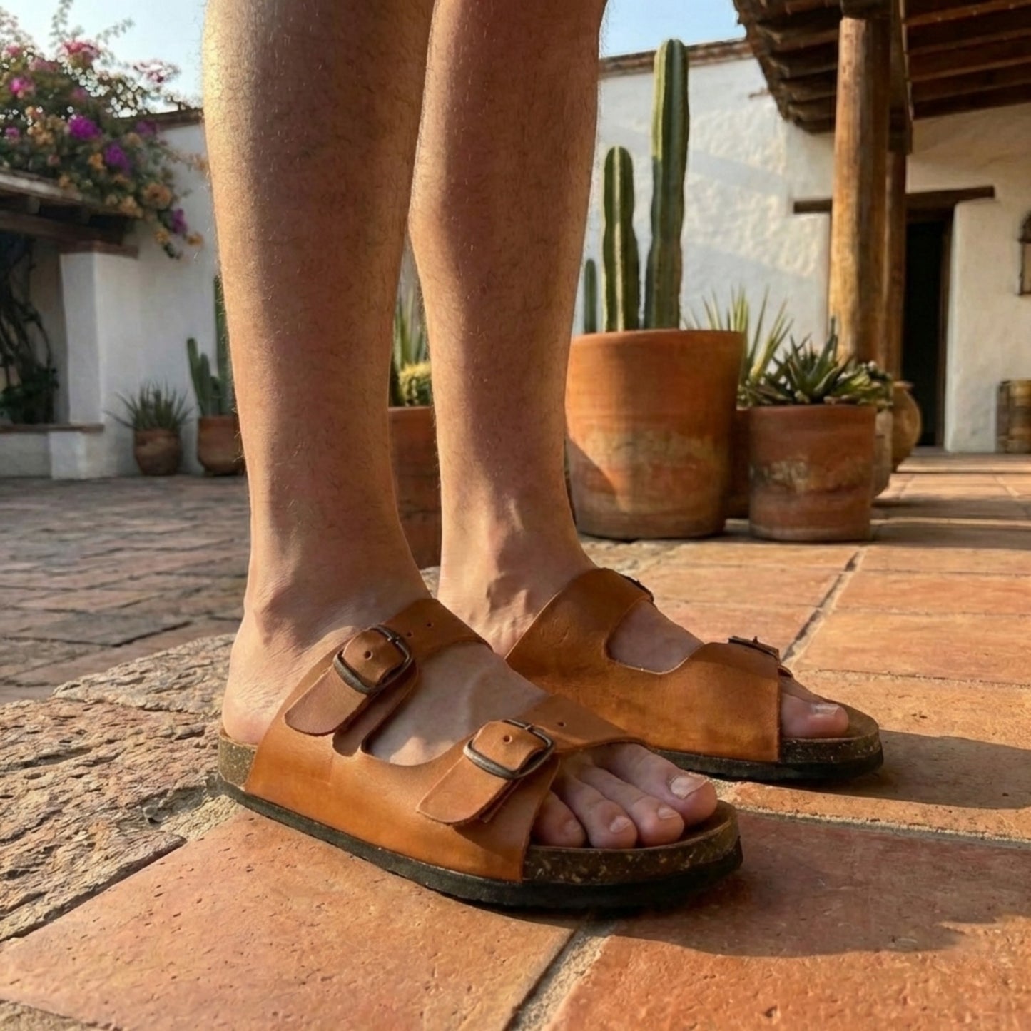 Sandalia Doble Hebilla (Hombre)