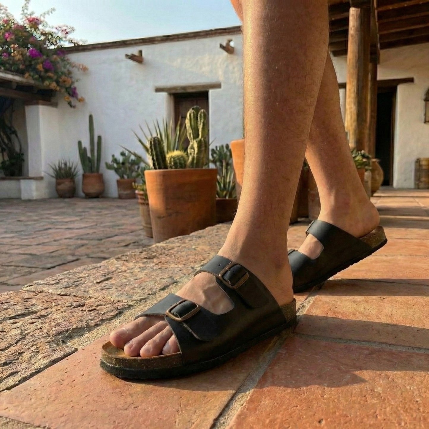 Sandalia Doble Hebilla (Hombre)